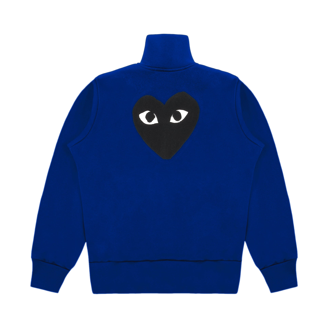 (W) 플레이 꼼데가르송 빅 블랙 하트 프린트 트랙 자켓 네이비((W) Play Comme des Garcons Big Black Heart Print Track Jacket Navy) - 2