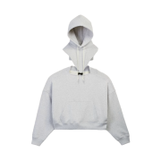 Adidas x Bad Bunny Heavy Crewneck & Hooded Balaclava Sweatshirt Light Grey Heather - US Sizing