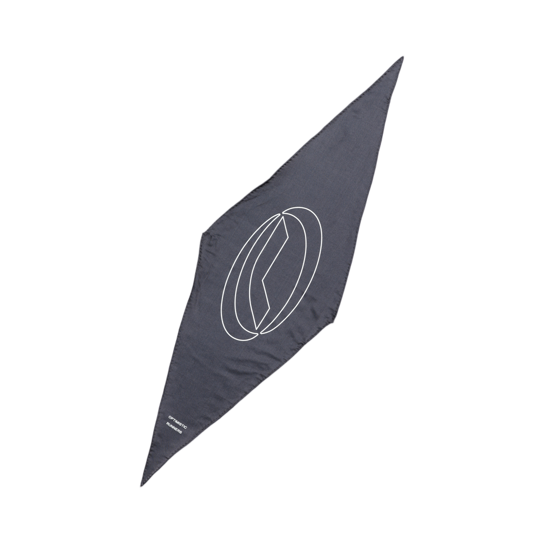 옵티미스틱 러너스 심볼 실크 스카프 블루베리(Optimistic Runners Symbol Silk Scarf Blueberry)