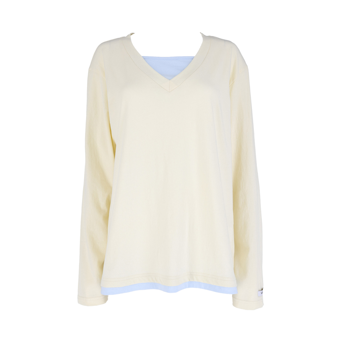 사유 퓨어 레이어드 티셔츠 레몬(sayuu Pure Layered T-Shirt lemon)
