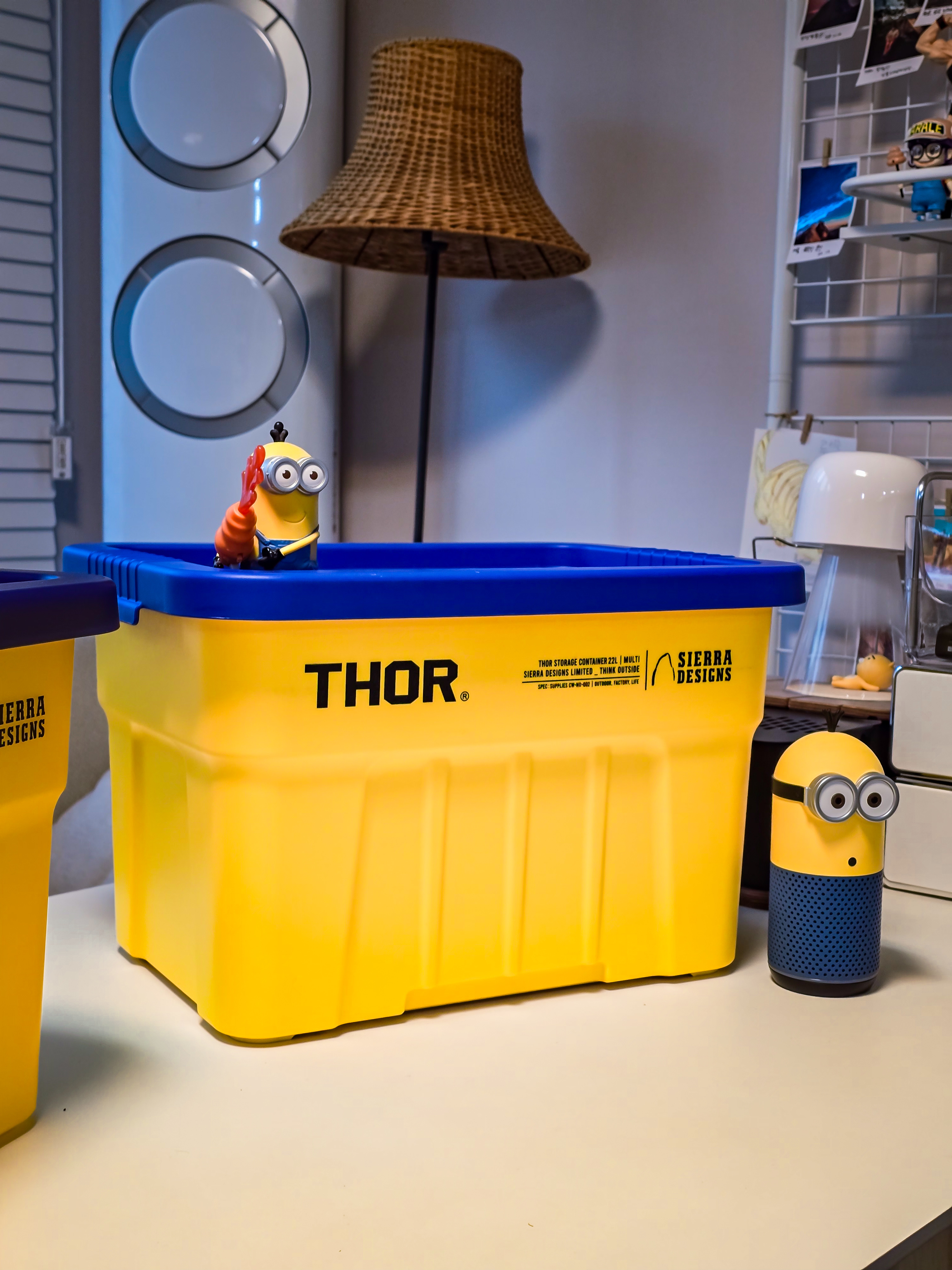 SIERRA DESIGNS GRAND MOTHERSHIP LT THOR Box 22L Clear Multi, SIERRA DESIGNS X THOR STORAGE BOX 22L LIGHT GREY 착용 스타일 - 7