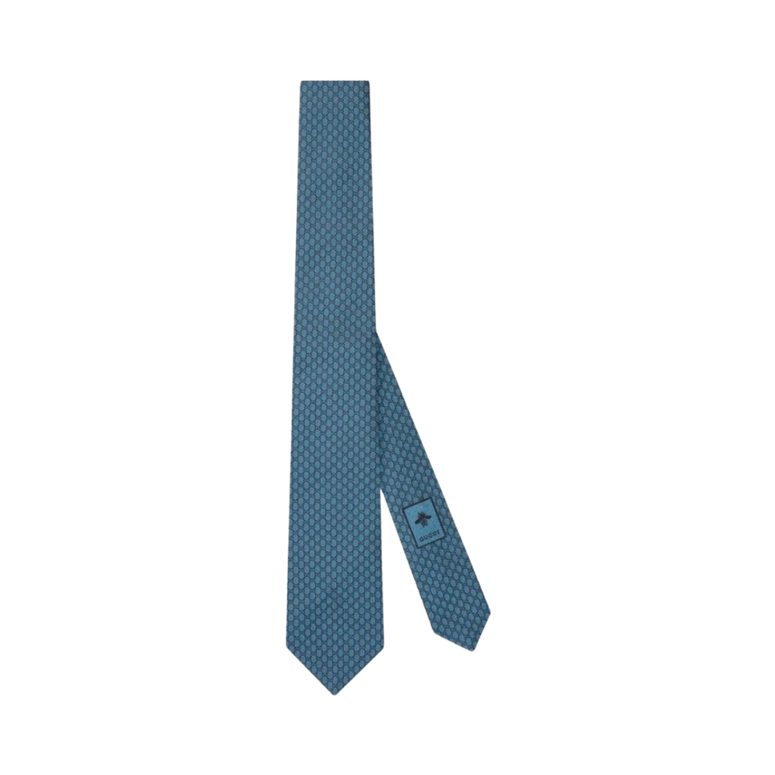 836132-4E009-4360 Gucci GG Silk Jacquard Tie Royal Black