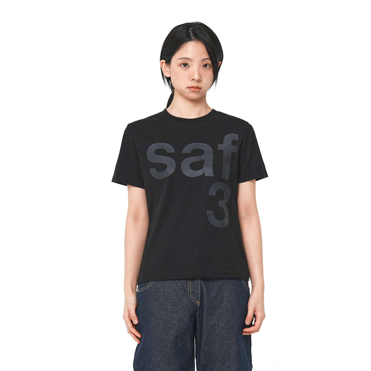 [KREAM 단독] 사파리스팟 1/2 베이직 사파리 티셔츠 블랙([KREAM 단독] Safarispot 1/2 Basic Safari T-Shirt Black) - 2