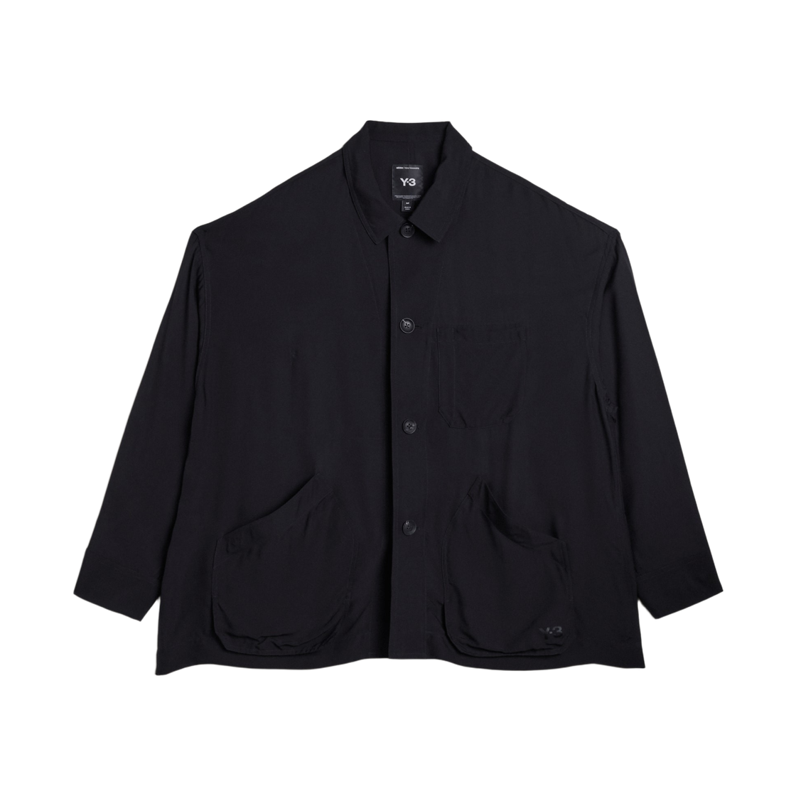 (W) Y-3 초어 자켓 셔츠 블랙((W) Y-3 Chore Jacket Shirt Black)