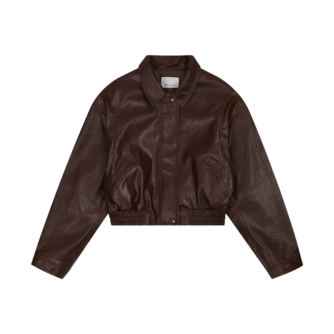 뮈르뮈르 리쎄 PU레더 블루종 브라운(Murmure Lisse PU Leather Blouson Brown)