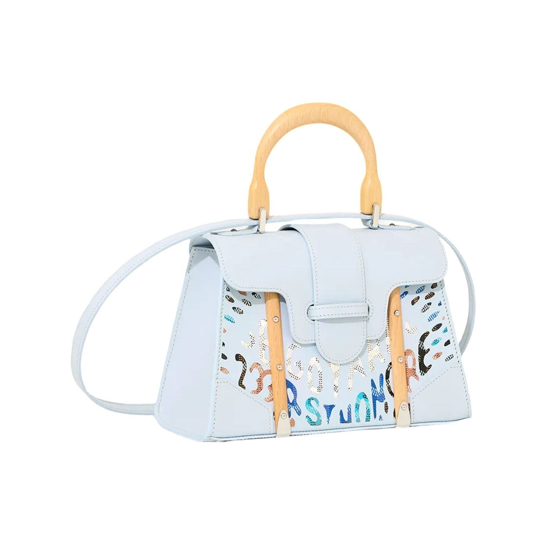 고야드 사이공 미니 스트럭쳐 백 마케트리 폴라 블루(Goyard Saigon Mini Structured Bag Marquetry Polar Blue) - 1