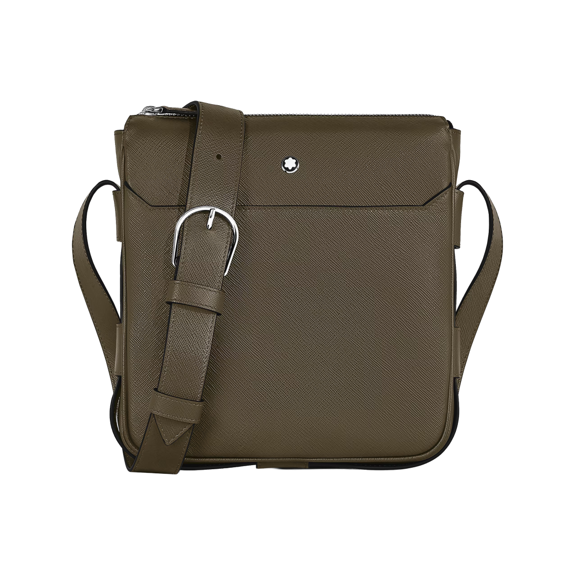 몽블랑 버티컬 벨트 메신저 백 사토리얼 레더 카키(Montblanc Vertical Belt Messenger Bag In Sartorial Leather khaki) - 1
