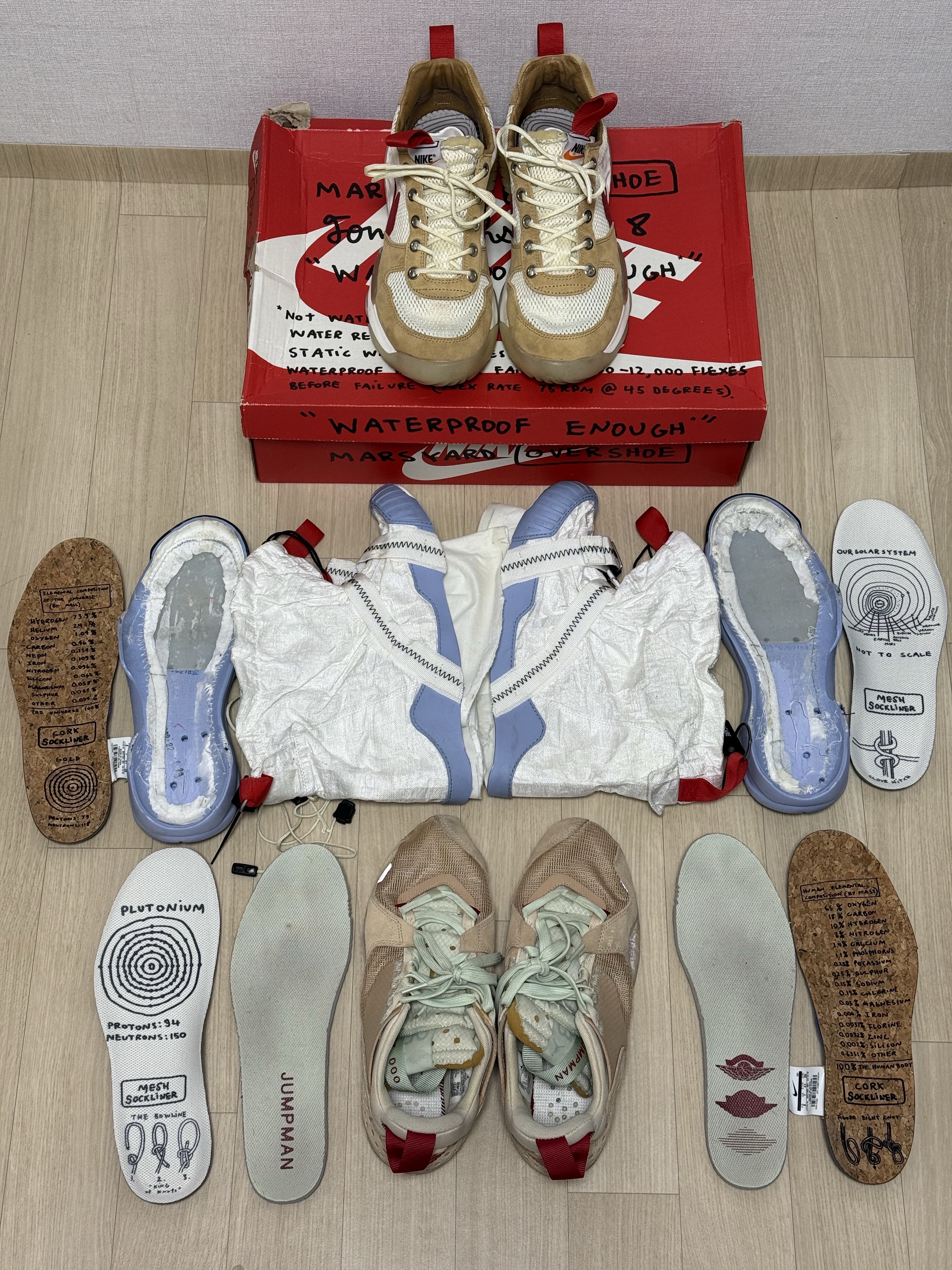 Nike x Tom Sachs Mars Yard Overshoe 3.0, Jordan Delta SP Vachetta Tan 착용 스타일 - 2