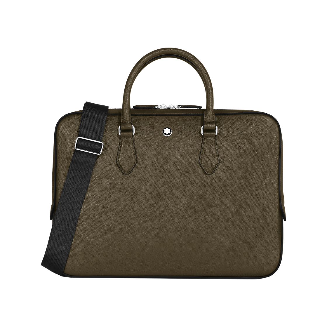 몽블랑 씬 브리프케이스 사토리얼 레더 카키(Montblanc Thin Briefcase In Sartorial Leather khaki) - 1