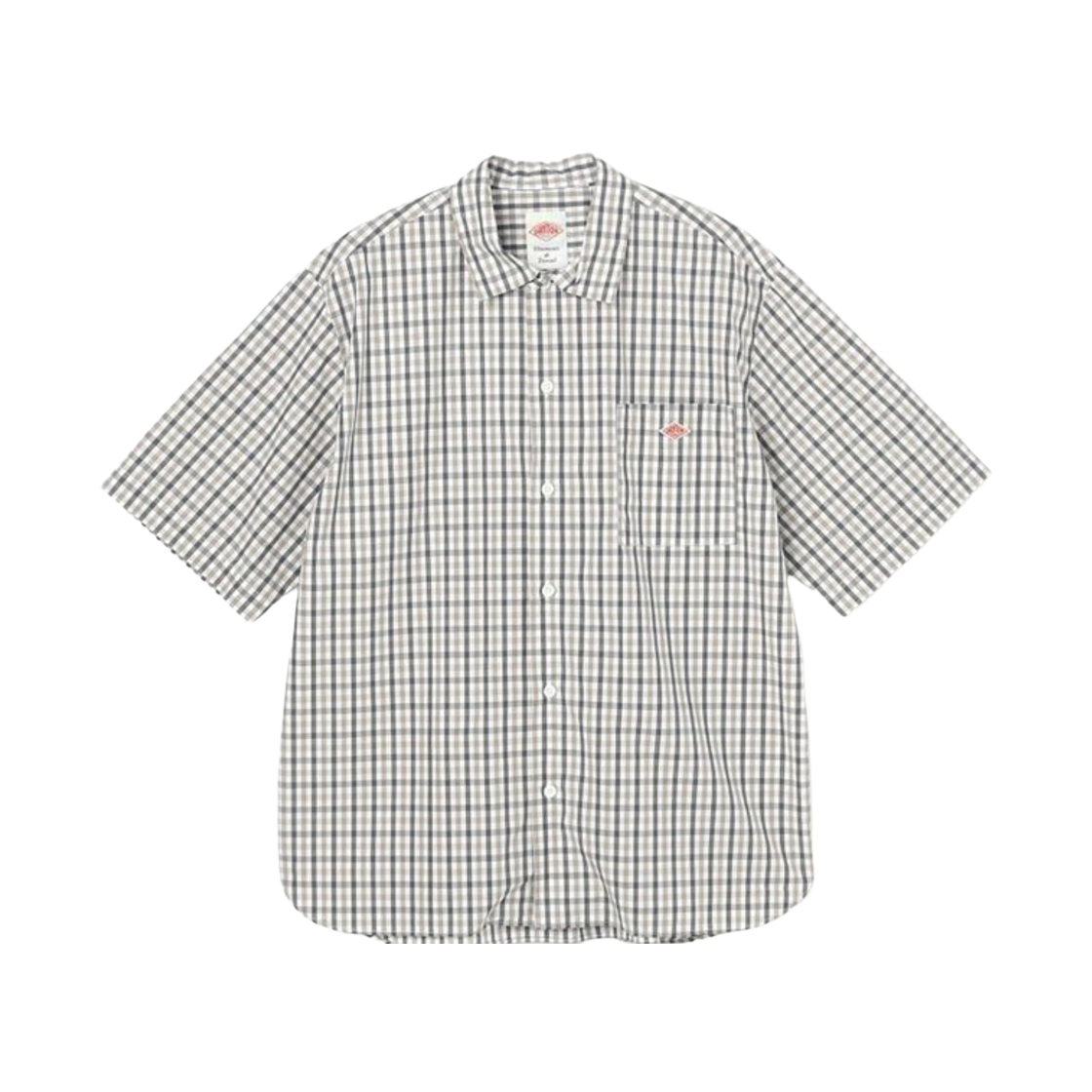단톤 워크 숏슬리브 셔츠 화이트 차콜(Danton Work Short Sleeve Shirt White Charcoal) - 1