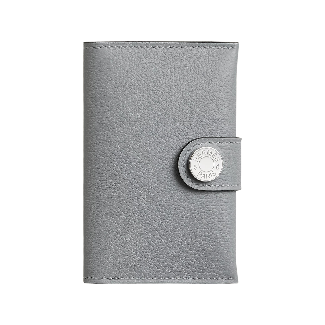 H088006CKP0 Hermes R.M.S Card Holder Evercolor & Palladium Gris Pantin