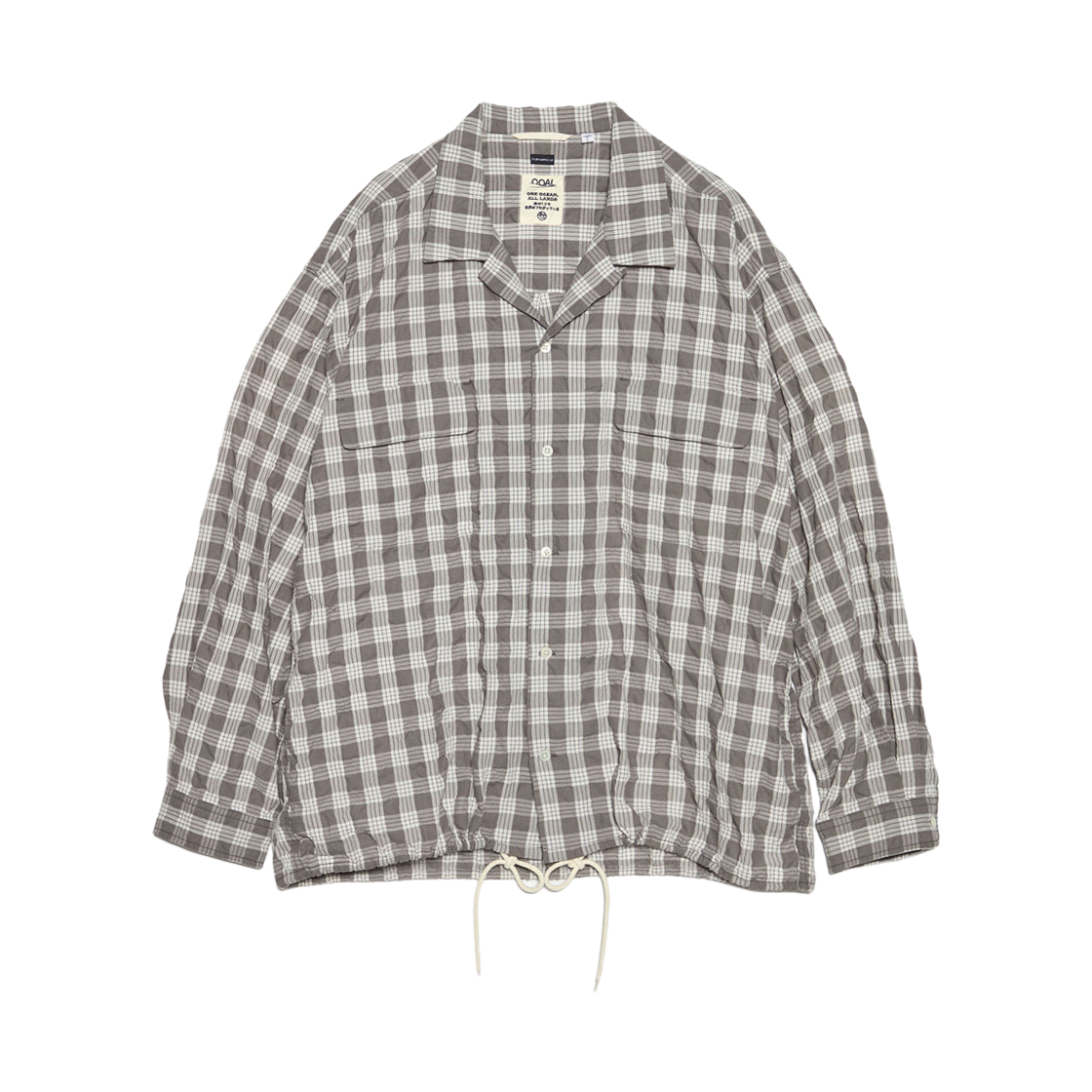 나나미카 팔라카 체크 셔츠 그레이(Nanamica Palaka Check Shirt Gray)