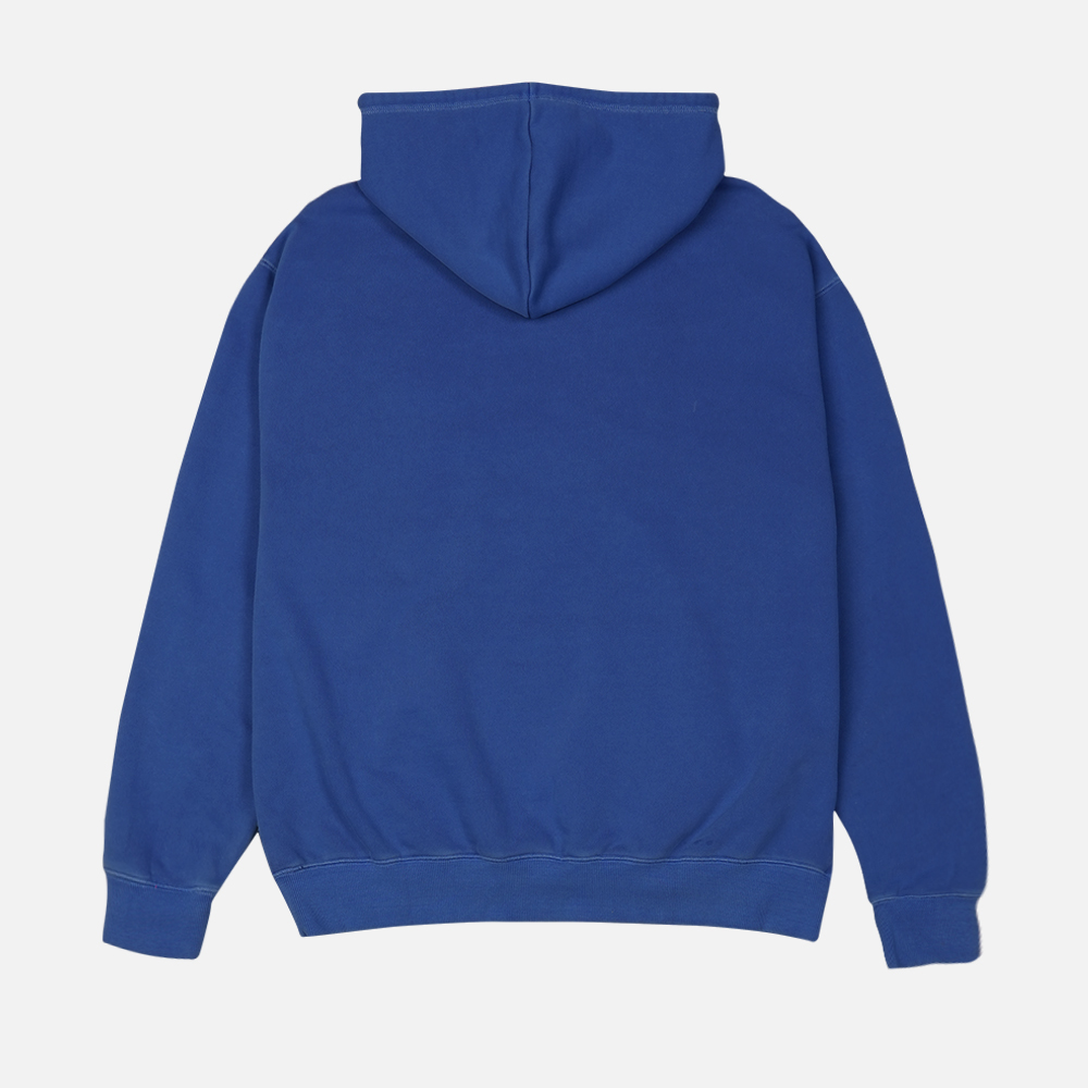 맨하탄 레코즈 스티치 피그먼트 크롭 후디 - 블루(Manhattan Records Stitch PM Crop Hoodie - Blue) - 3
