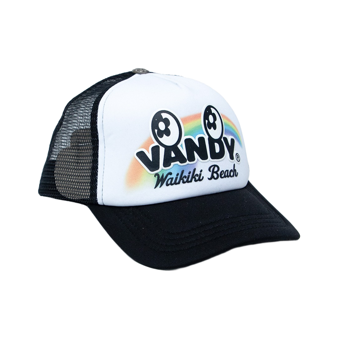 반디 더 핑크 하와이 아이 로고 트러커 햇 블랙(Vandy The Pink Hawaii Eye Logo Trucker Hat Black)