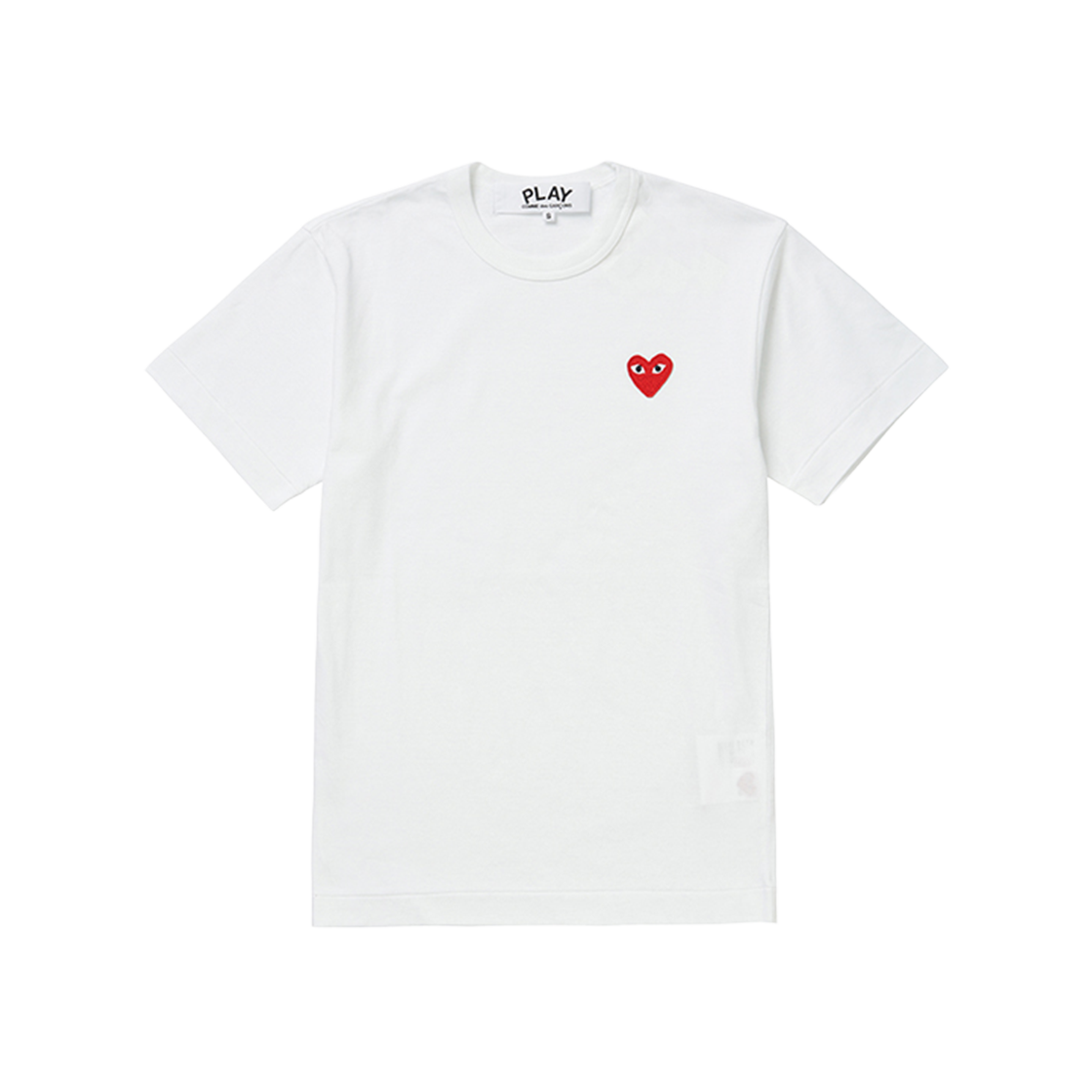 [20% 쿠폰] 플레이 꼼데가르송 레드 하트 티셔츠 화이트([20% 쿠폰] Play Comme des Garcons Red Heart T-Shirt White) - 1