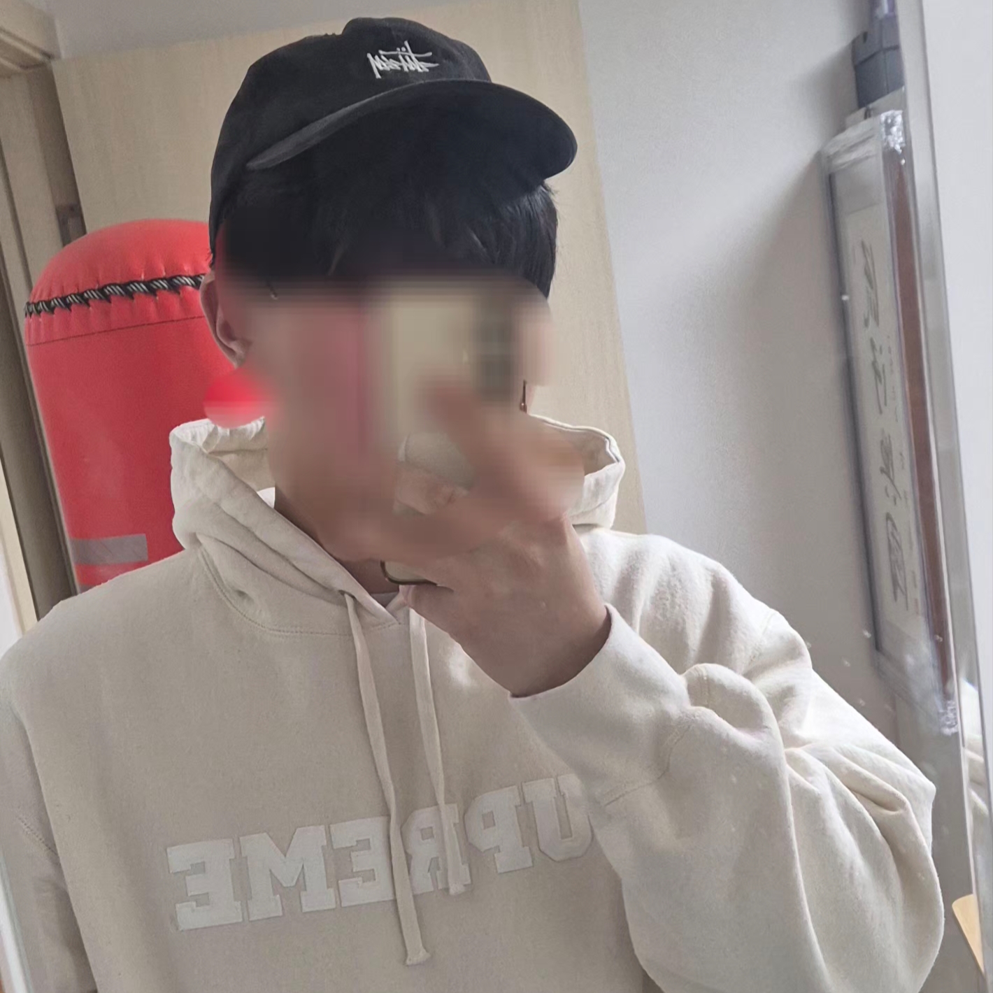 Supreme Collegiate Hooded Sweatshirt Natural - 24SS, Stussy Basic Stock Low Pro Cap Black 착용 스타일