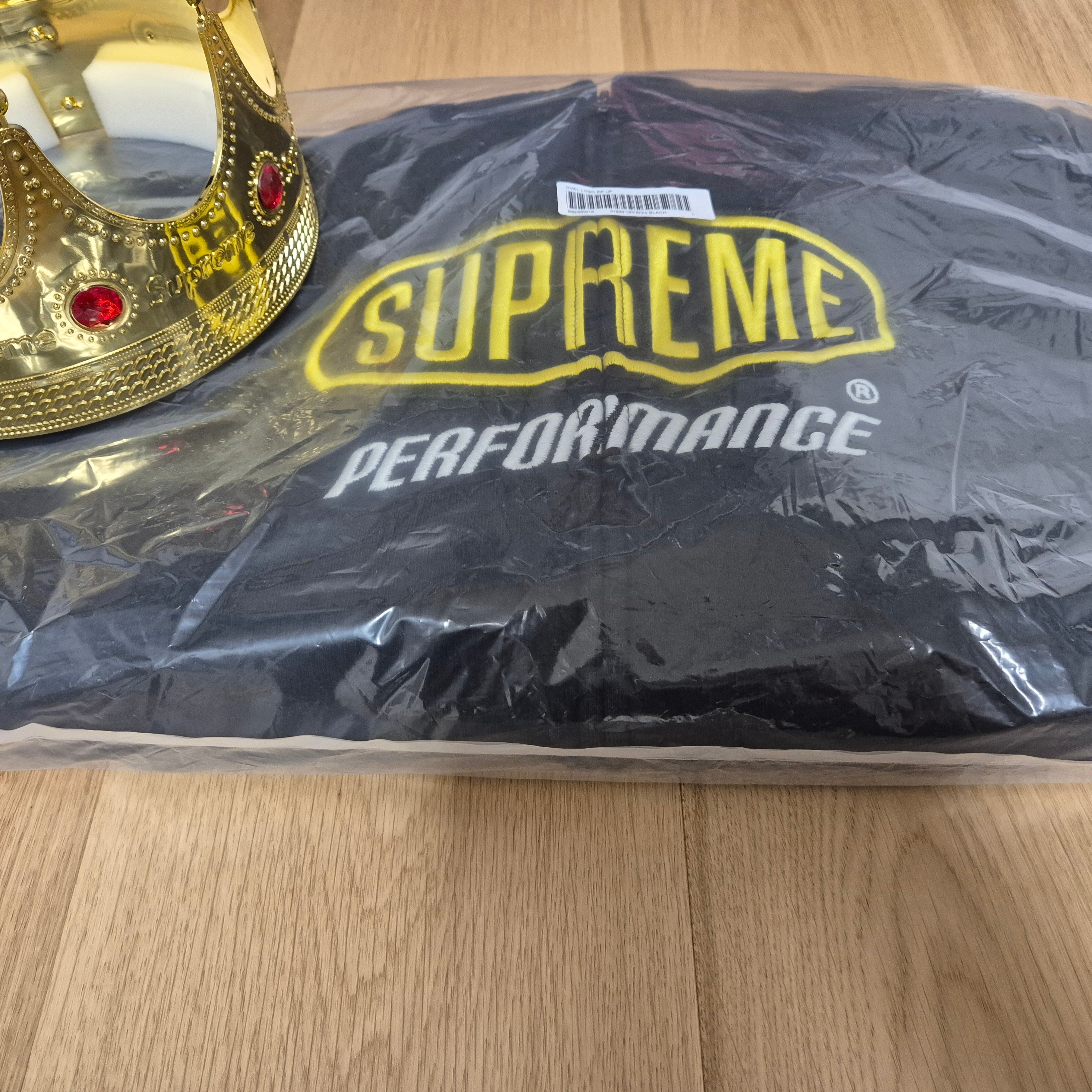 Supreme Performance Zip Up Hooded Sweatshirt Black - 26SS 착용 스타일