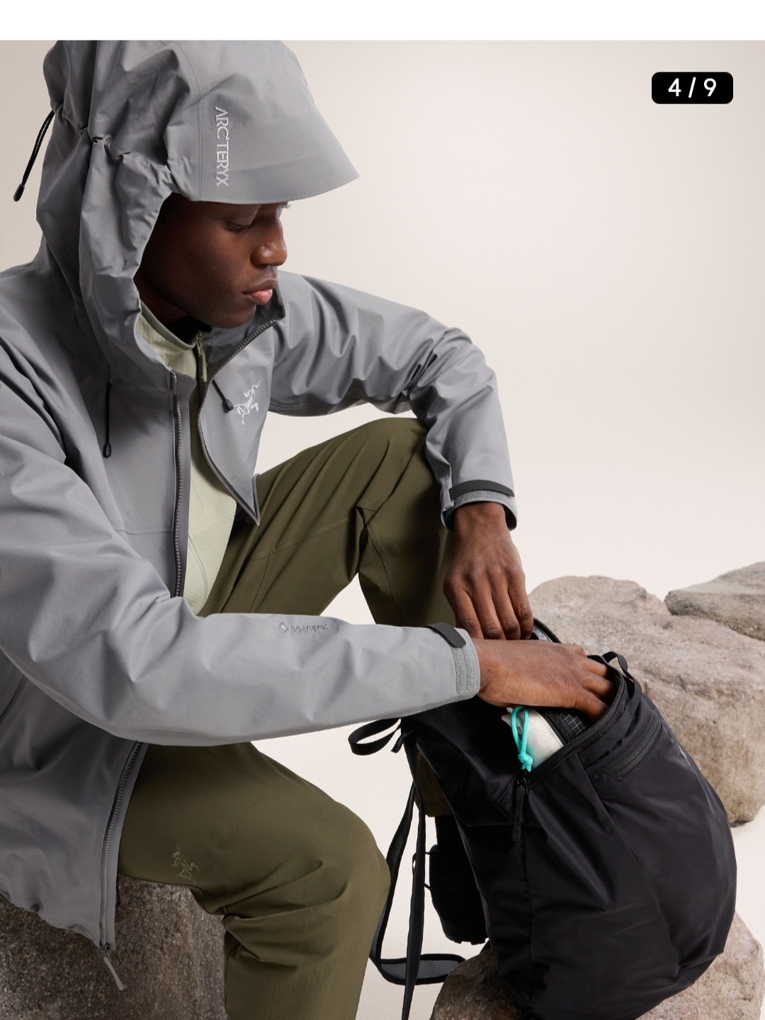 Arc'teryx Heliad 15 Backpack Black, Arc'teryx Heliad 15 Backpack Mantis 착용 스타일 - 7