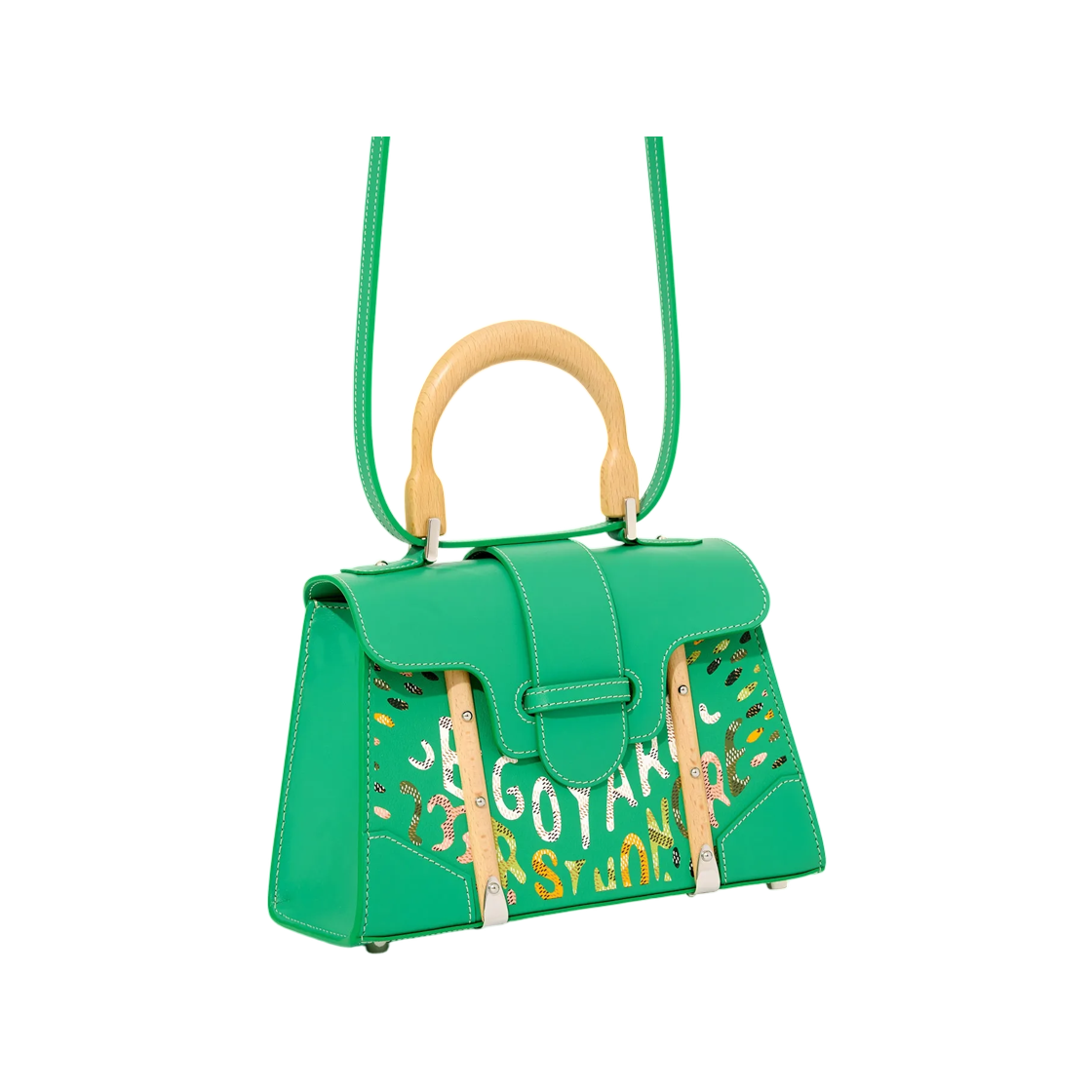 고야드 사이공 미니 스트럭쳐 백 마케트리 메도우 그린(Goyard Saigon Mini Structured Bag Marquetry Meadow Green) - 2
