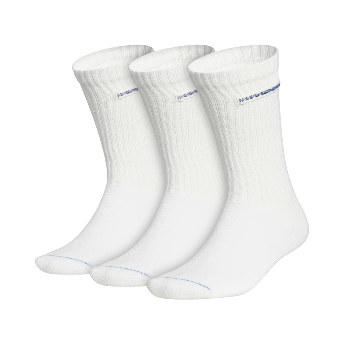 아디다스 x 배드 버니 크루 삭스 코어 화이트 (3개입)(Adidas x Bad Bunny Crew Socks Core White (3 Pack))