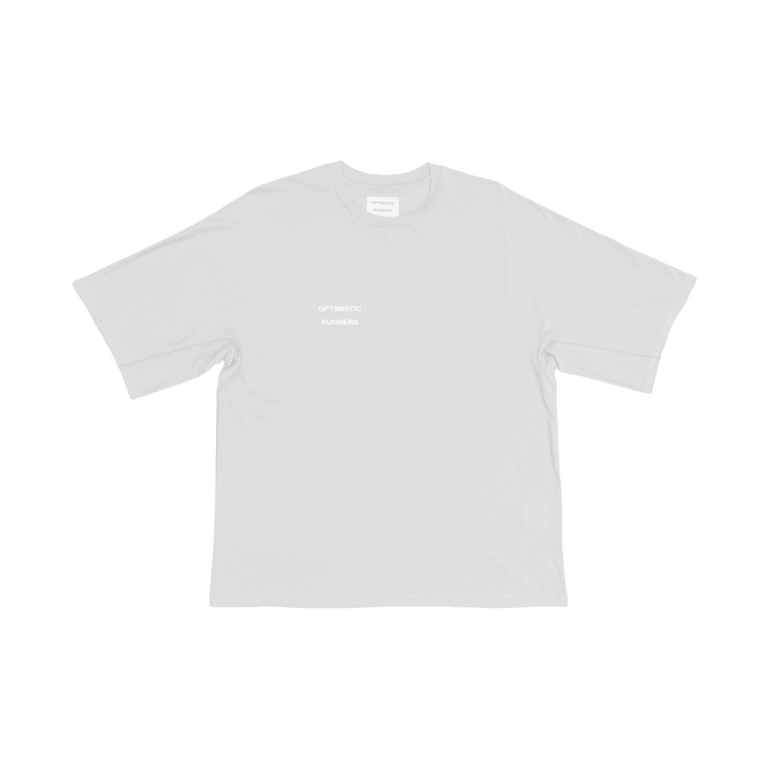 옵티미스틱 러너스 러닝 코튼 티셔츠 쿨 그레이(Optimistic Runners Running Cotton T-Shirt Cool Grey)