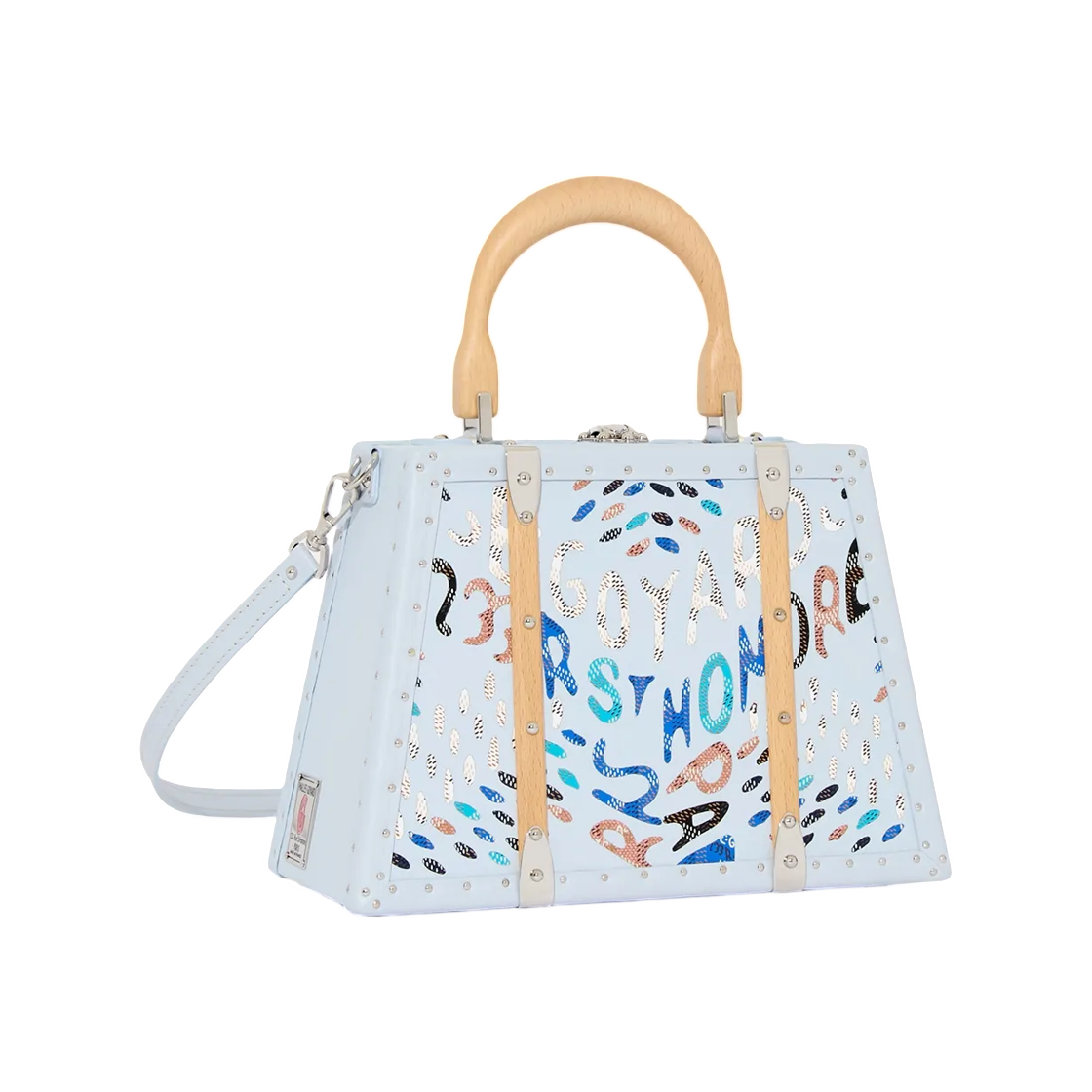 고야드 사이공 미니 트렁크 백 마케트리 폴라 블루(Goyard Saigon Mini Trunk Bag Marquetry Polar Blue) - 1