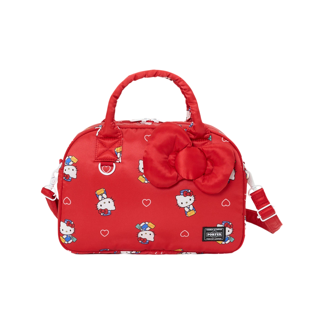 386-26904 Porter x Hello Kitty 2-Way Duffle Bag Red