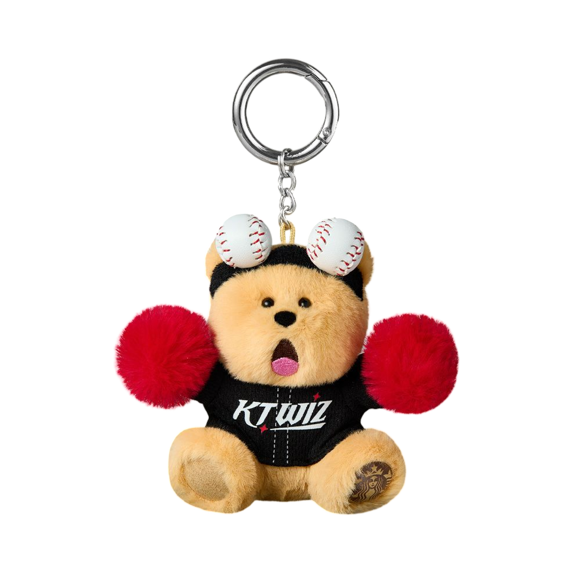 스타벅스 x KBO 위즈 베어리스타 키체인(Starbucks x KBO Wiz Bearista Keychain)