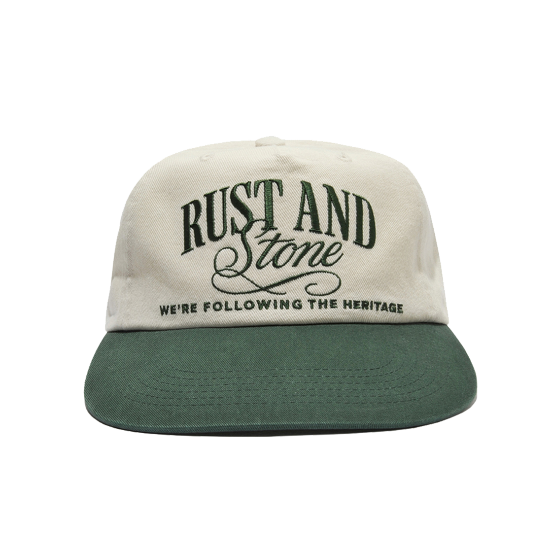 러스트앤스톤 아치로고 볼캡 아이보리 네이비(Rust And Stone Arch Logo Ball Cap Ivory Green)