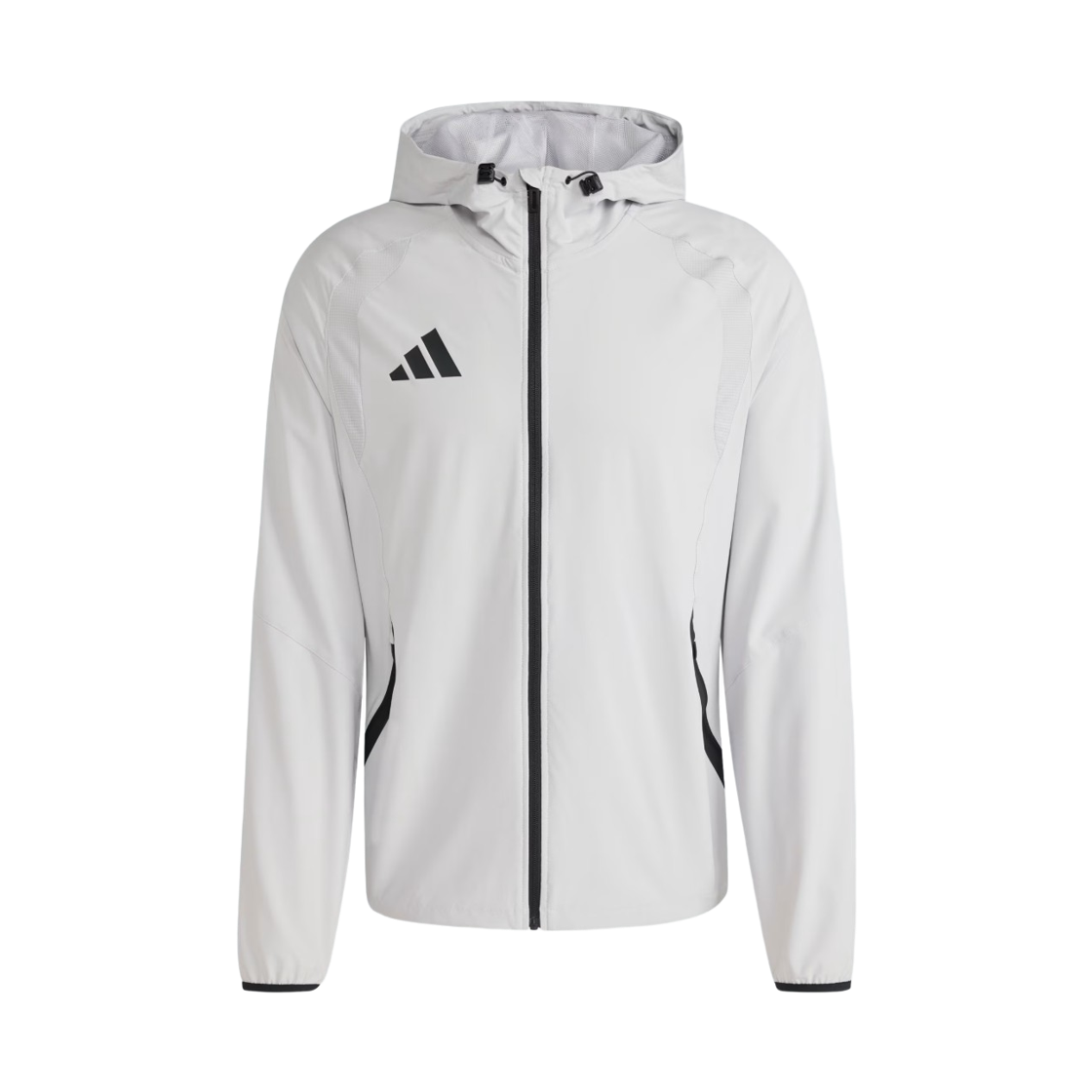 KD3336 Adidas Tiro Travel Windbreaker Jacket Team Light Grey Black - KR Sizing