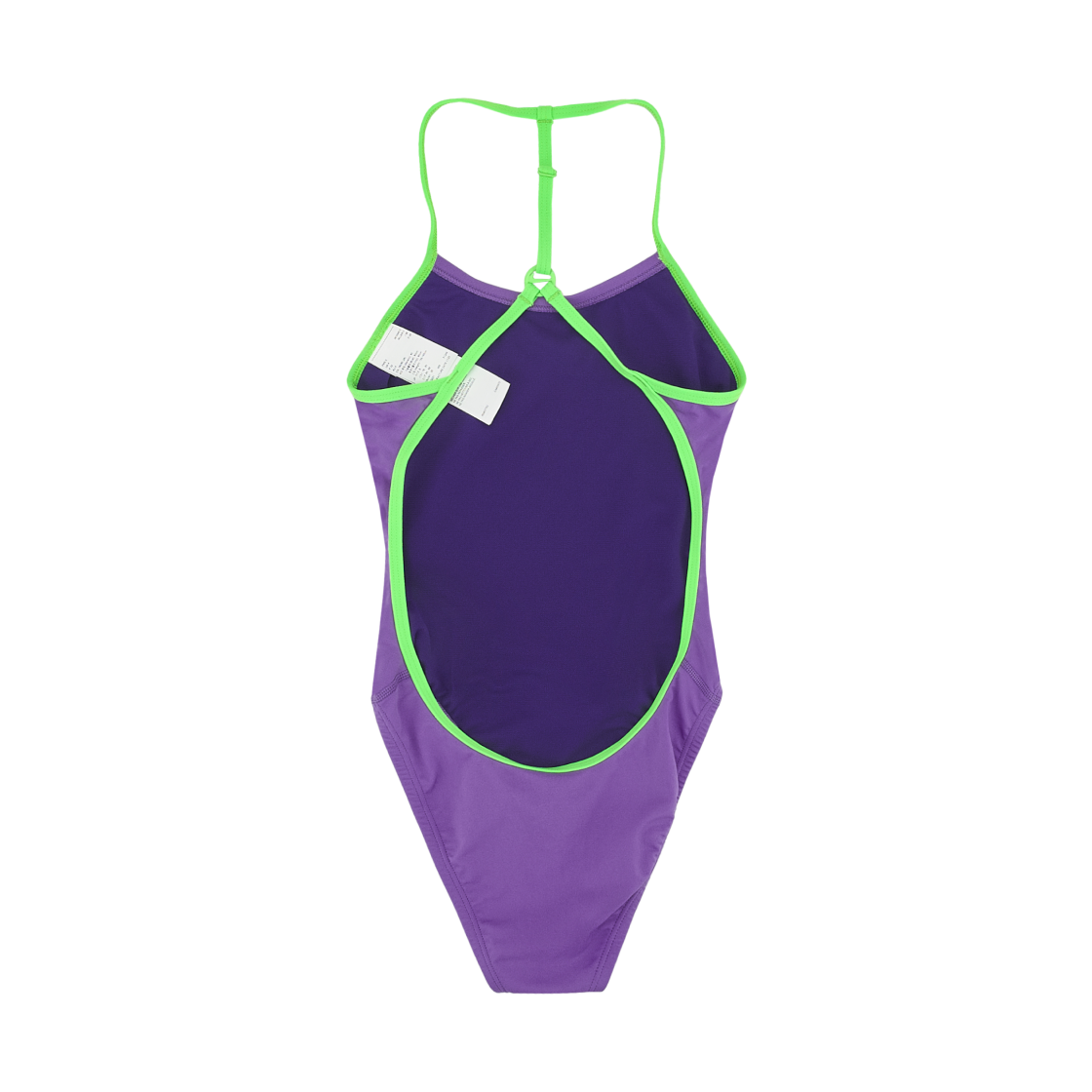 (W) 나이키 스윔 어드저스터블 솔리드 T-백 하이컷 브라이트 바이올렛((W) Nike Swim Adjustable Solid T-Back High Cut Bright Violet) - 2