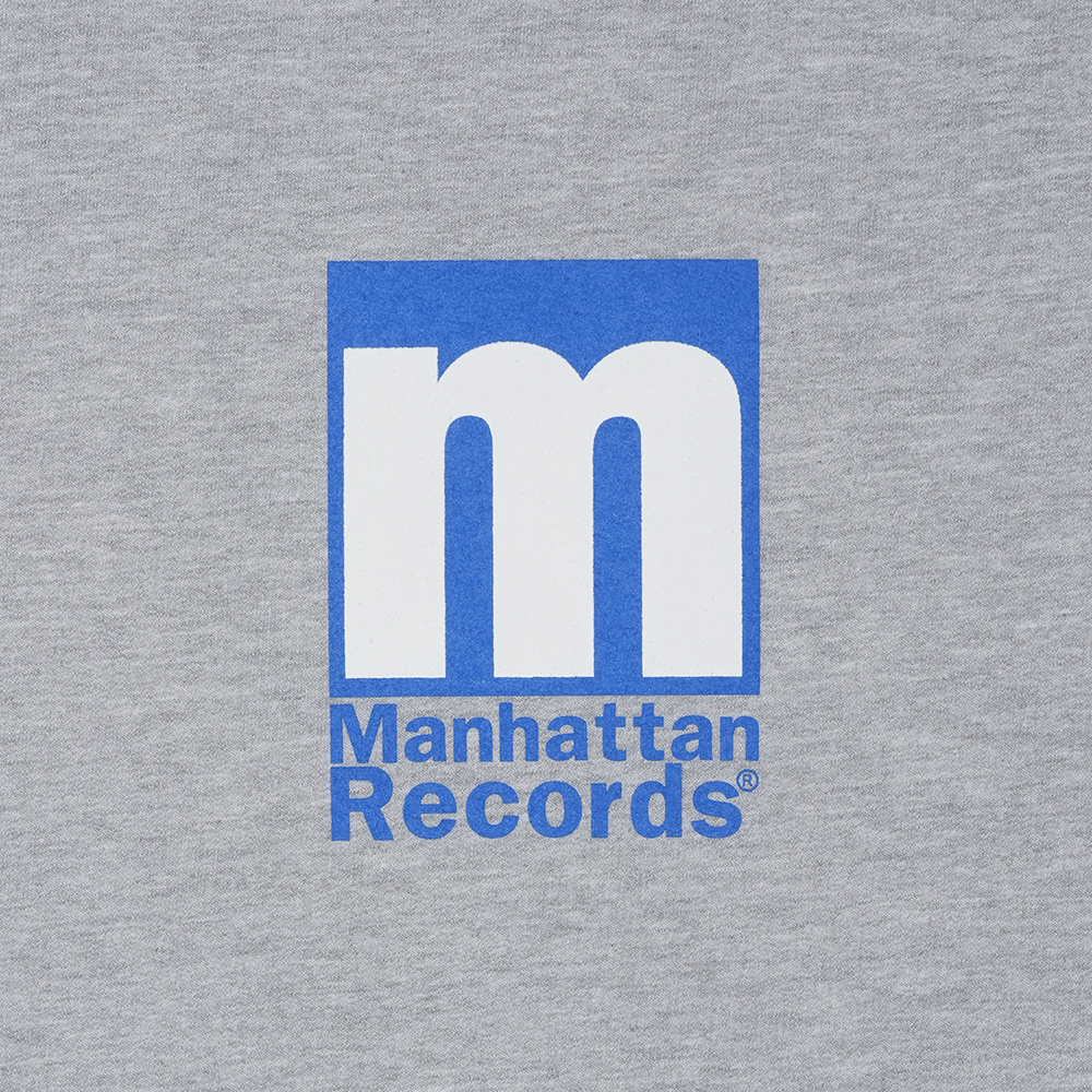 맨하탄 레코즈 박스 로고 크루넥 - 그레이(Manhattan Records Box Logo Crew Neck - Grey) - 4