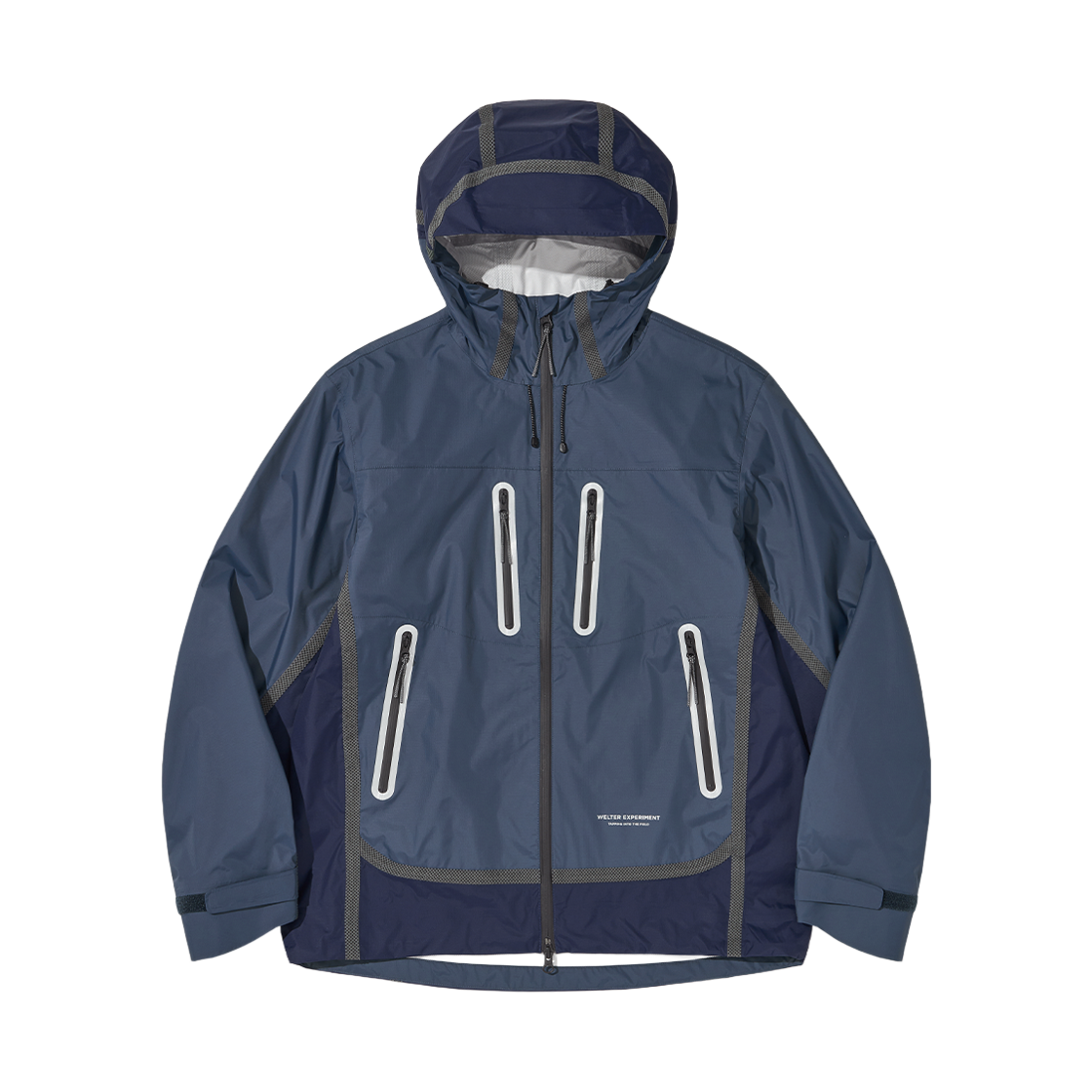 웰터 익스페리먼트 하이드레어 밸런스 퍼텍스 쉘 자켓 그레이시 블루(WELTER EXPERIMENT Hydrair Balance Pertex Shell Jacket Grayish Blue)