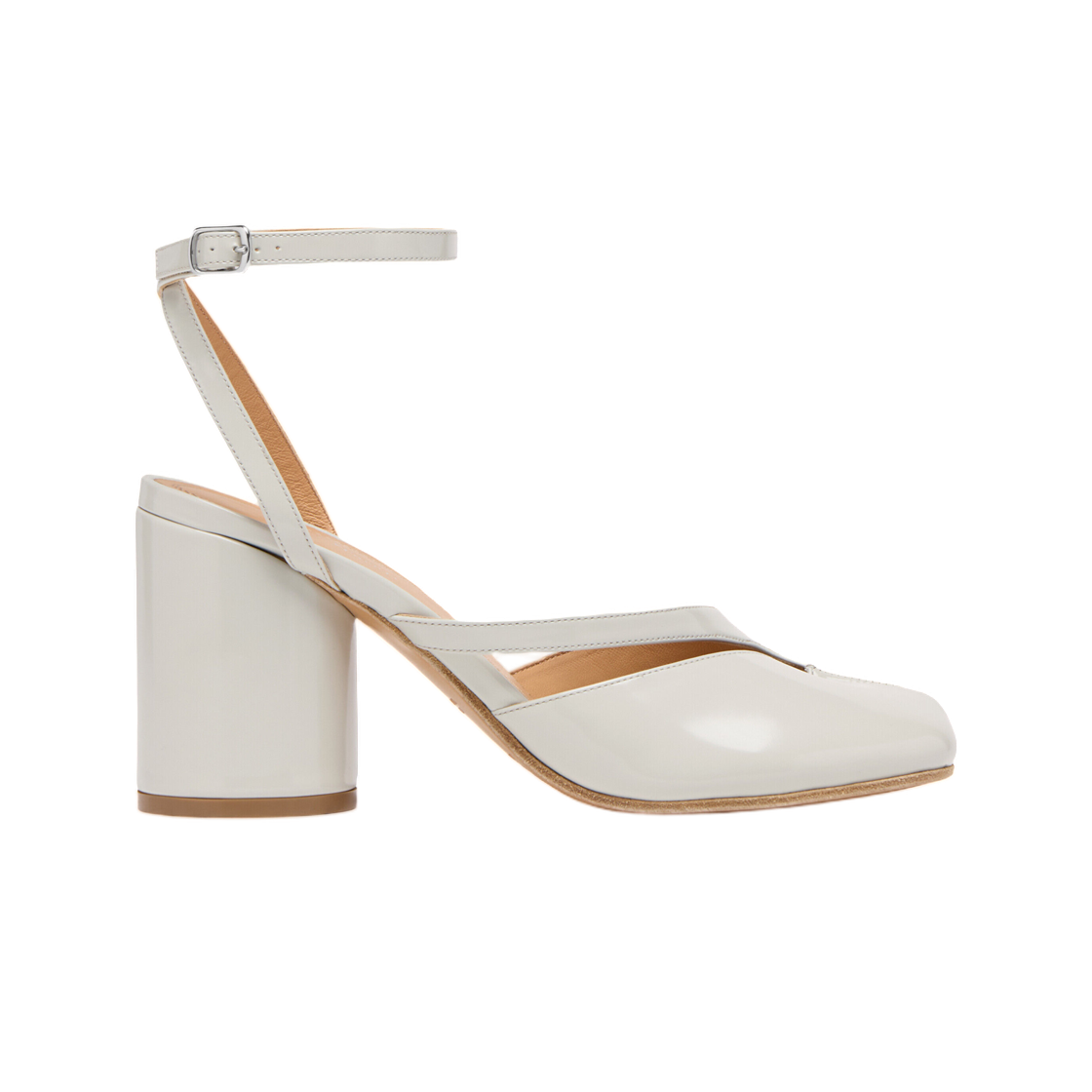 (W) 메종 마르지엘라 타비 펌프 샌들 앨러배스터((W) Maison Margiela Tabi pump sandals Alabaster) - 1