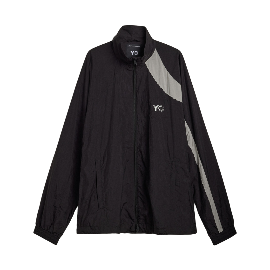 Y-3 로우 엣지 삼선 나일론 쉘 자켓 블랙(Y-3 Raw Edge 3-Stripes Nylon Shell Jacket Black)