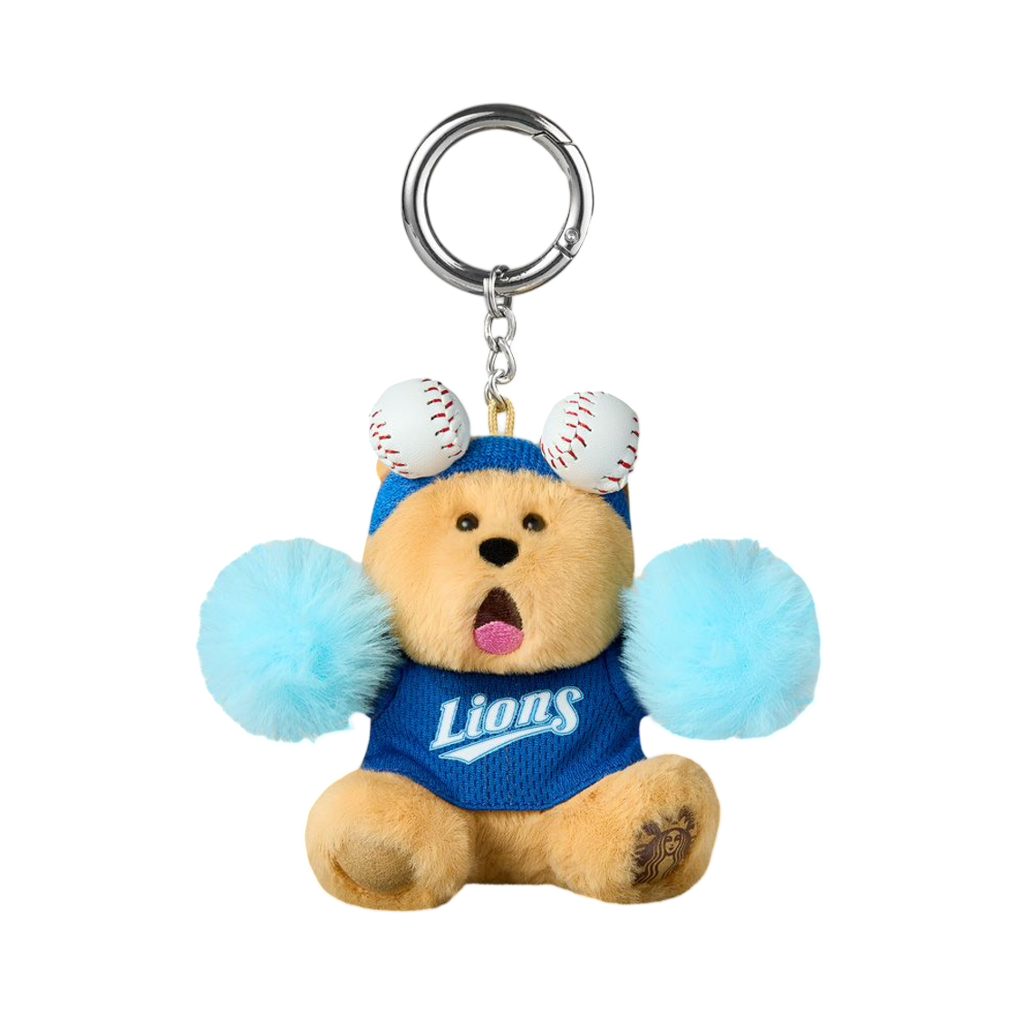 스타벅스 x KBO 라이온즈 베어리스타 키체인(Starbucks x KBO Lions Bearista Keychain)