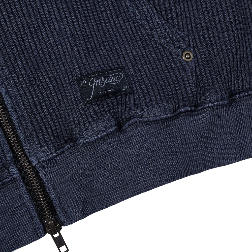 인세인개러지 워시드 와플 후디 - 네이비(INSANE GARAGE Washed Waffle Hoodie_Navy) - 4