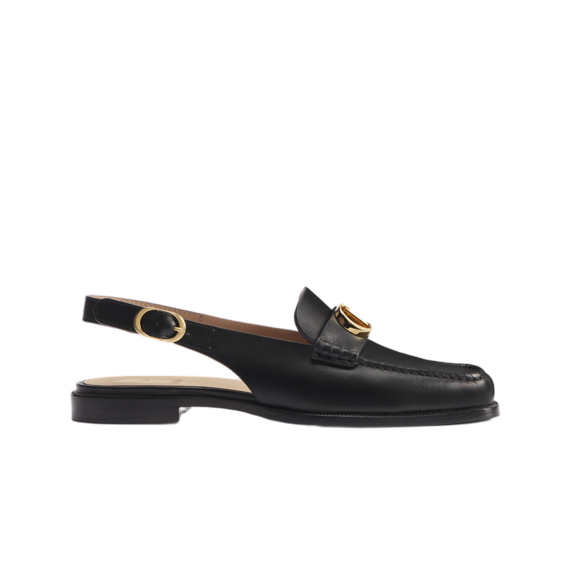 (W) 디올 팔레 슬링백 로퍼 카프스킨 블랙((W) Dior Palais Slingback Loafers Calfskin Black)