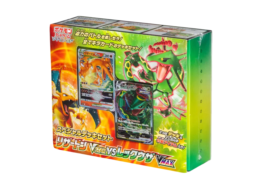 - Pokemon TCG Sword&Shield Special Deck Set Lizardon VSTAR VS Rayquaza VMAX Box (Japanese Ver.)