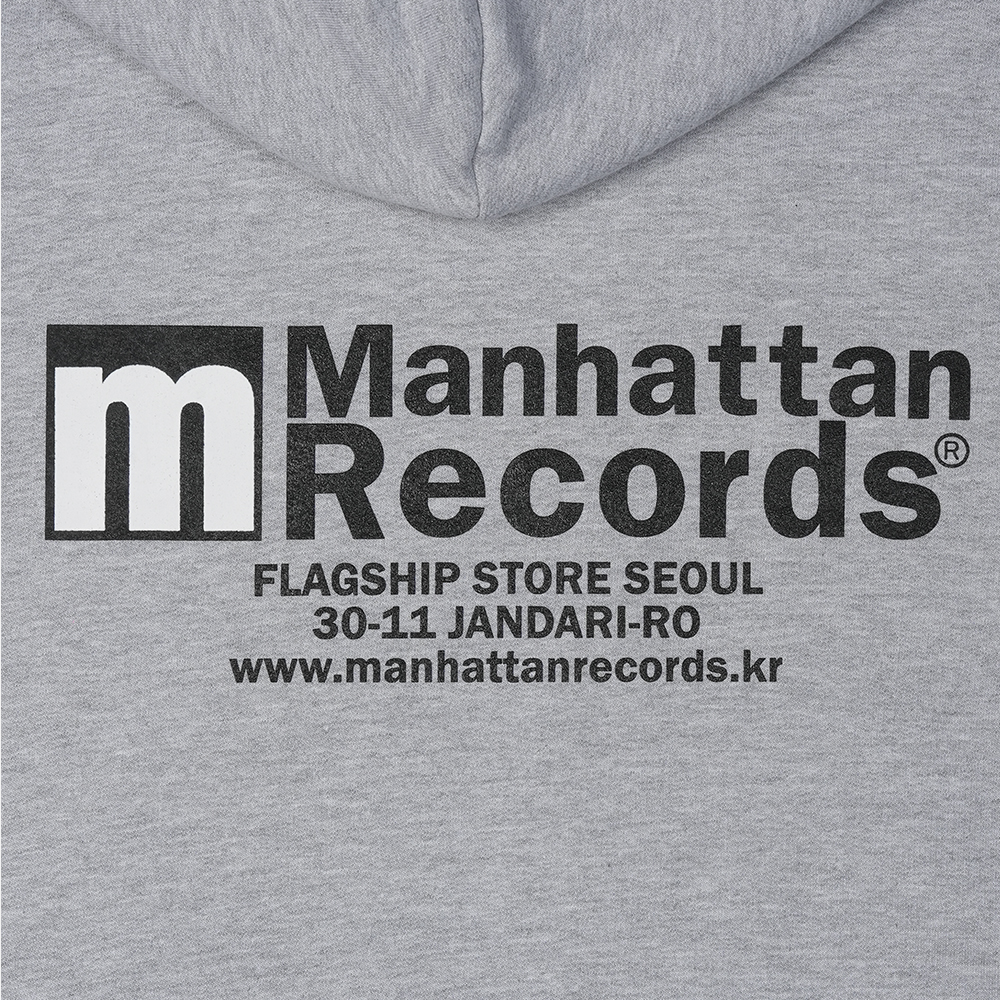 맨하탄 레코즈 플래그쉽 로고 후디 - 그레이(Manhattan Records Flagship Logo Hoodie - Grey) - 5