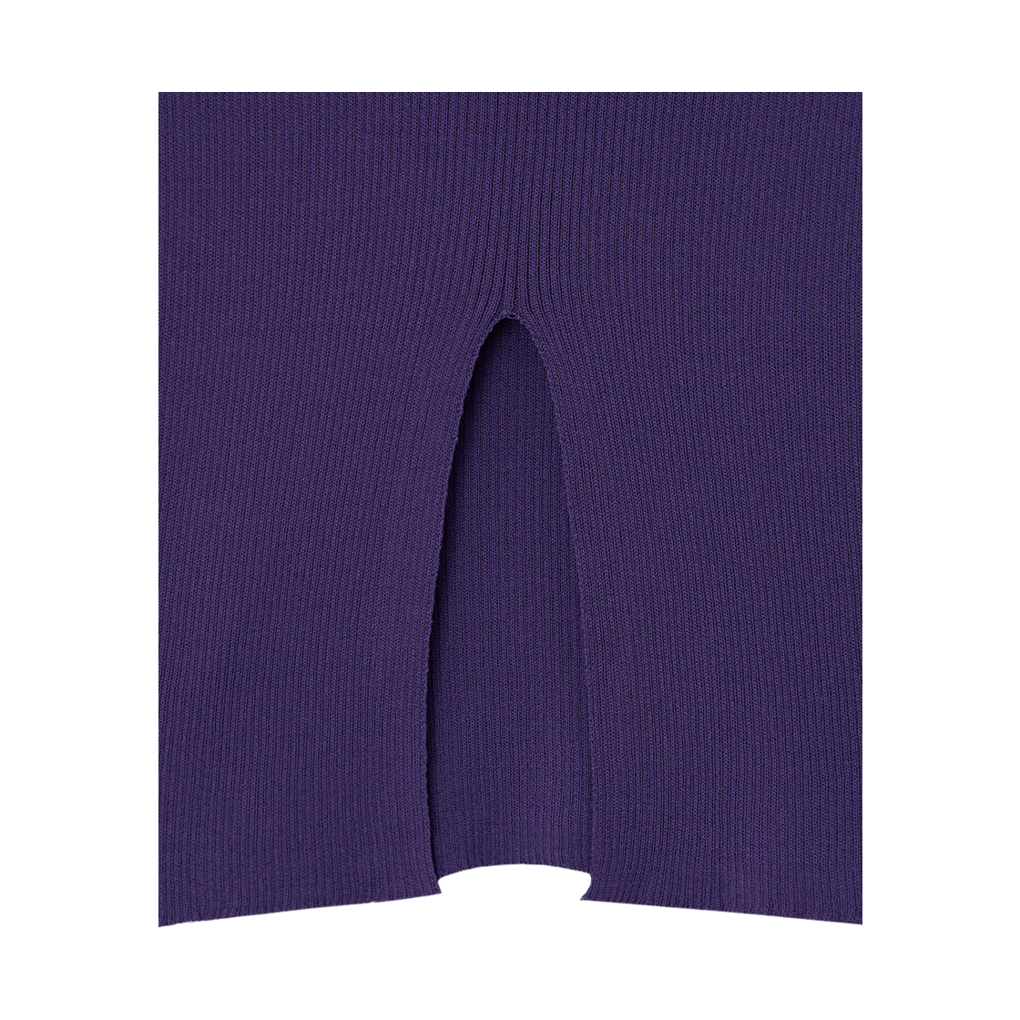 뮈르뮈르 르투 슬림브이 골지 백슬릿 니트 그레이프(Murmure Retu Slim V-Ribbed Back-Slit Knit Grape) - 4