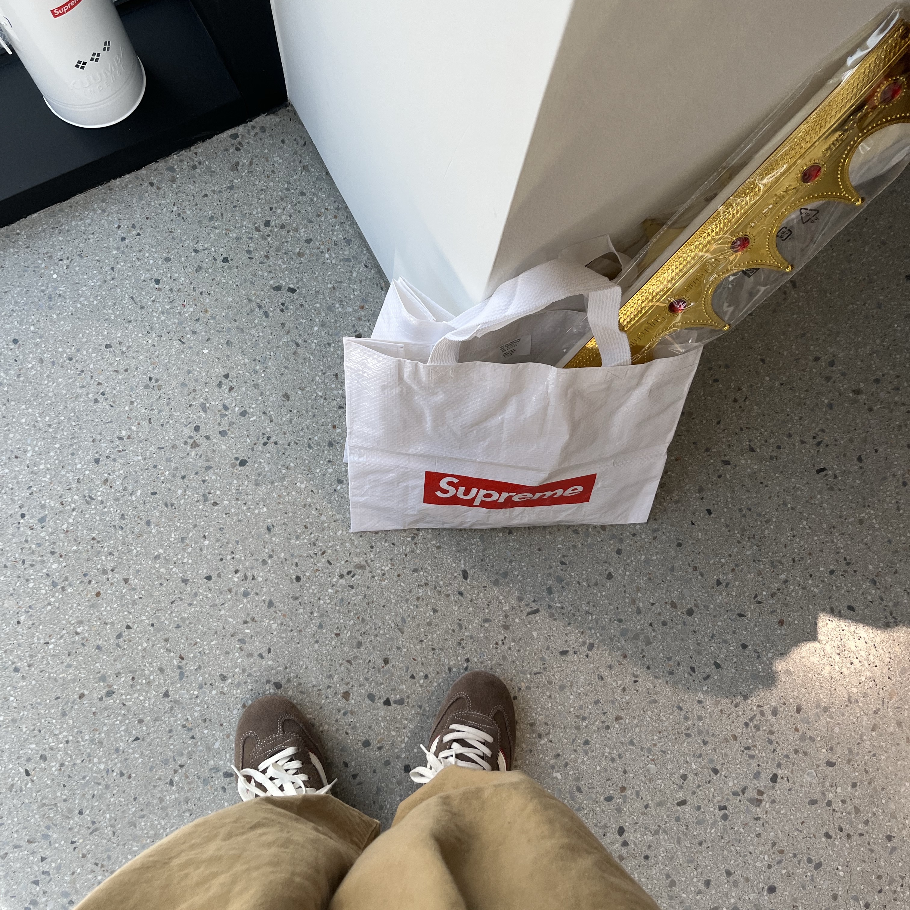 Supreme x Spider-Man T-Shirt White - 26SS 착용 스타일 - 1