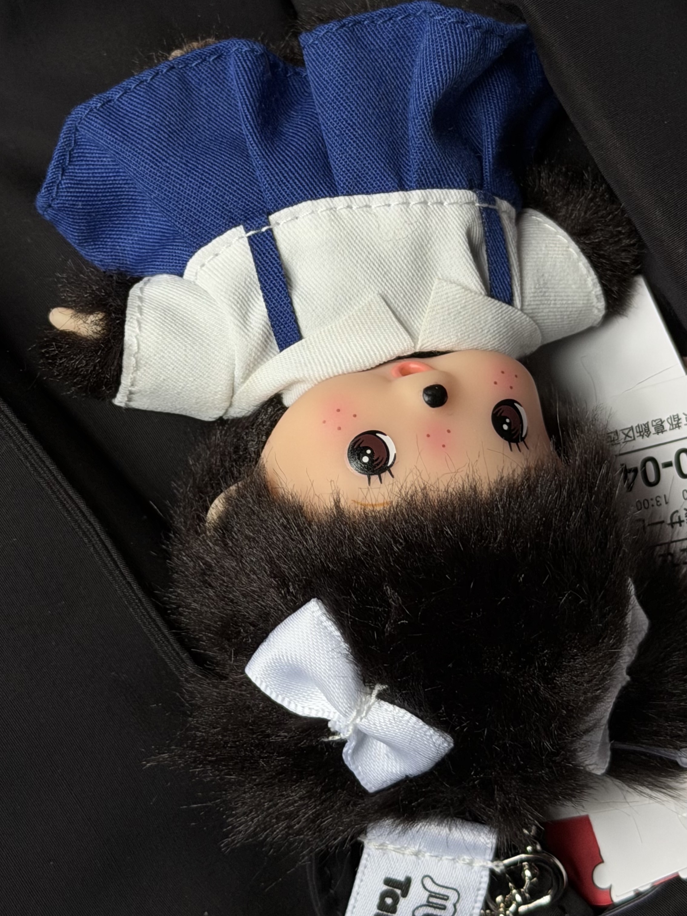 Monchhichi Thai School Uniform Bebichhichi Girl Keychain White 착용 스타일