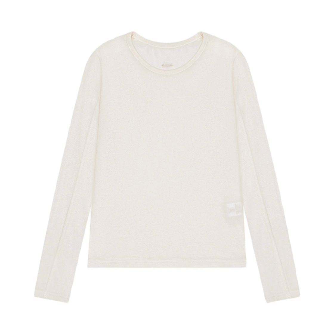 00028 Murmure Viar Tencel Wool Long Sleeve T-shirt Ivory