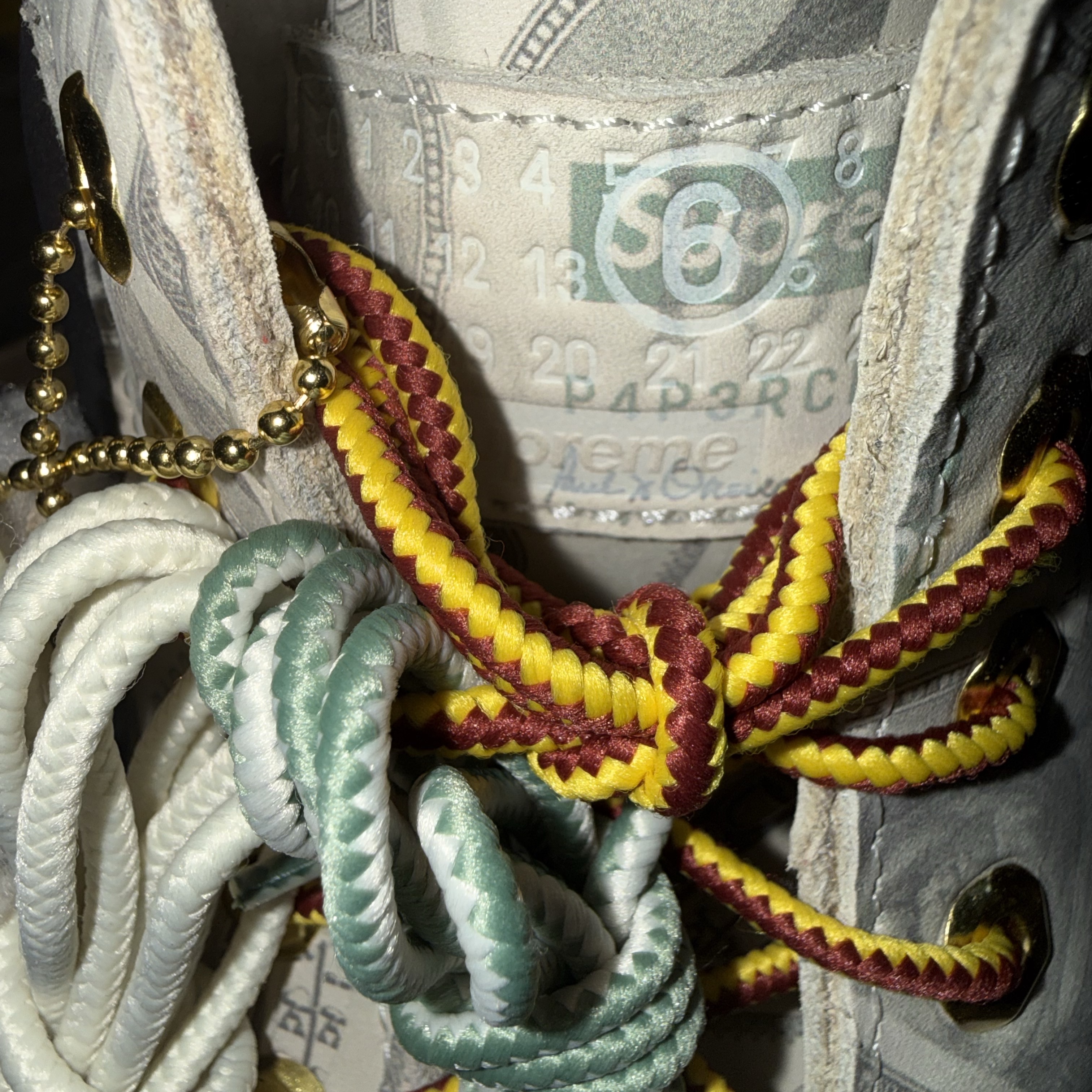 Timberland x Supreme x MM6 Maison Margiela Money 6 Inch Premium Waterproof Boot Multicolor - 26SS - Medium 착용 스타일 - 3