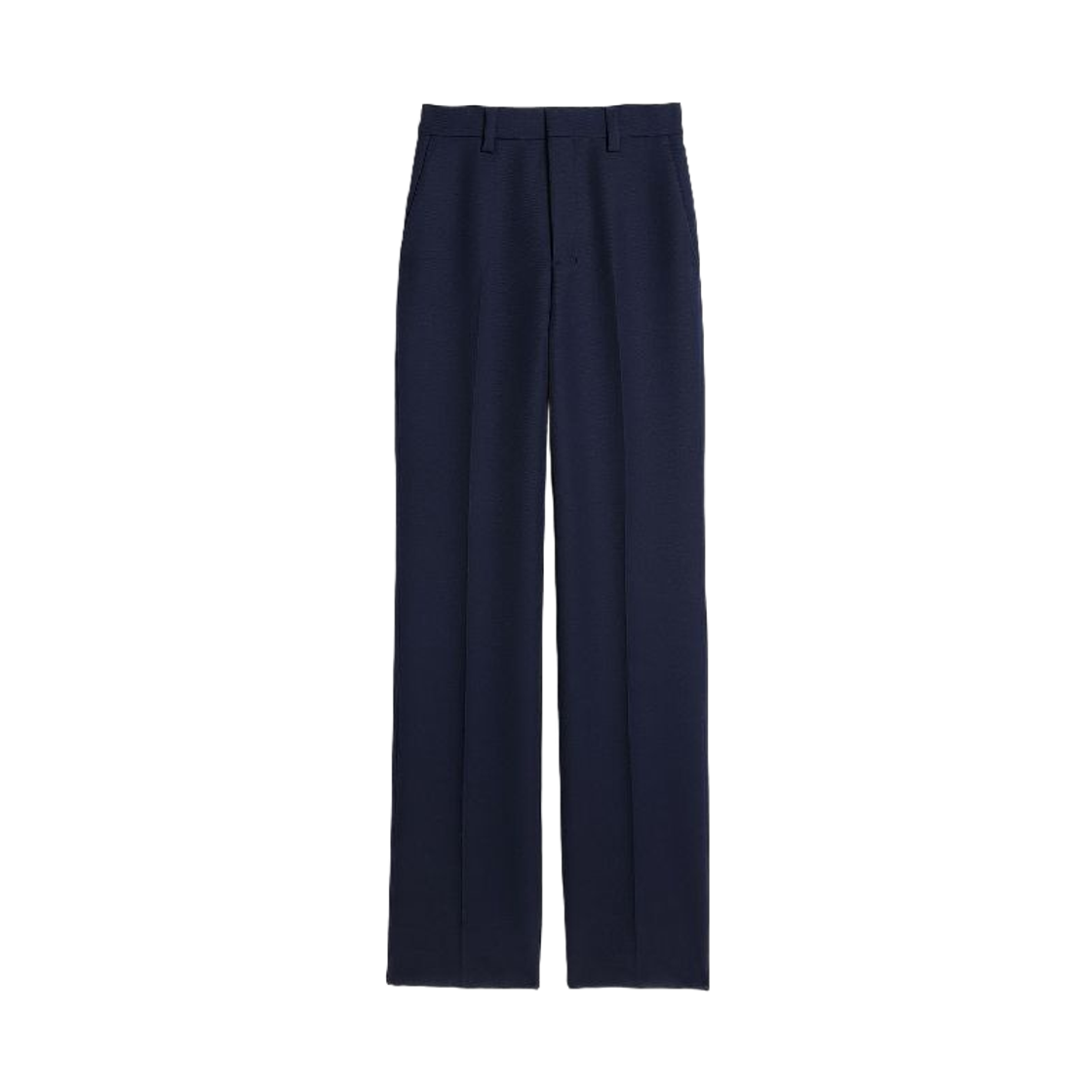 (W) 아미 코튼 스트레이트 핏 팬츠 노틱 블루((W) AMI Cotton Straight Fit Pants Nautic Blue)