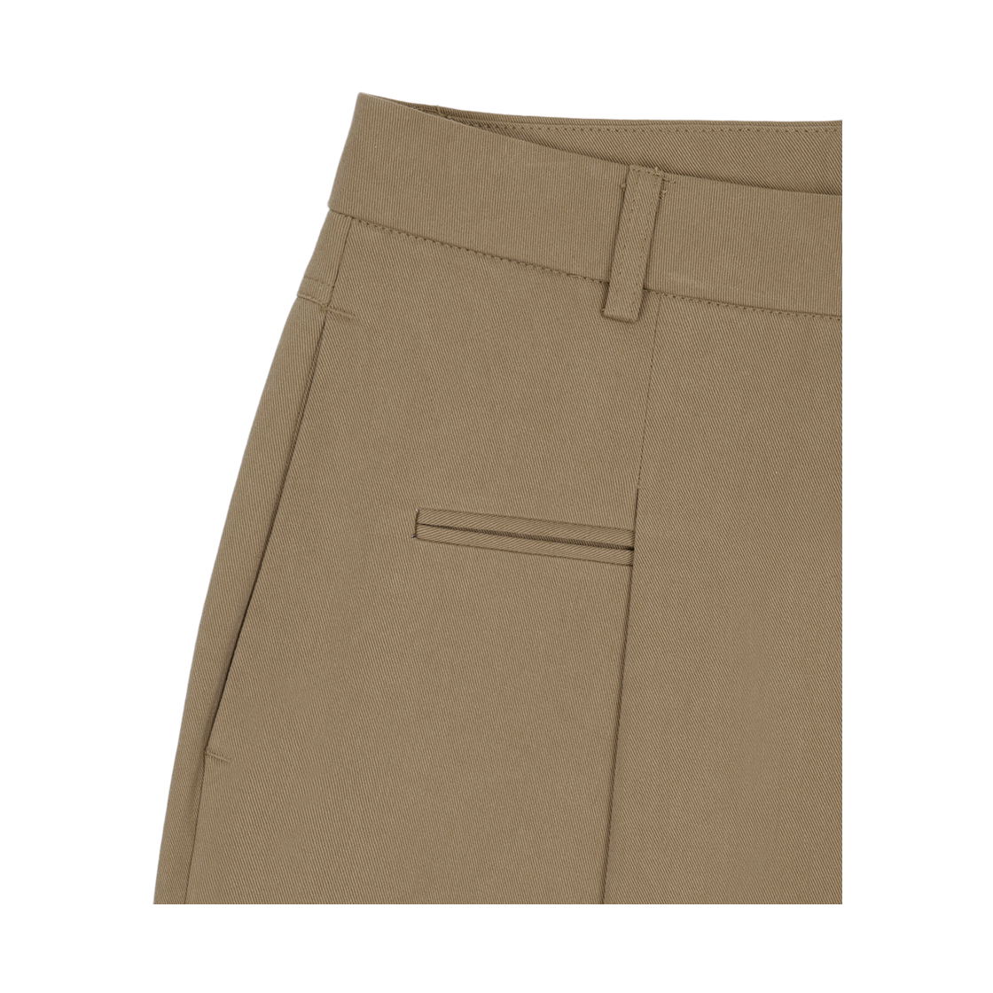 뮈르뮈르 로우 커브드 코튼 팬츠 베이지(Murmure Row Curved Cotton Pants Beige) - 3