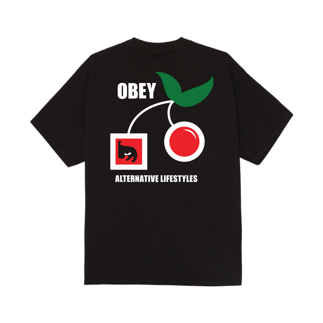 오베이 얼터너티브 라이프스타일 클래식 티셔츠 블랙(Obey Alternative Lifestyles Classic T-Shirt Black) - 1