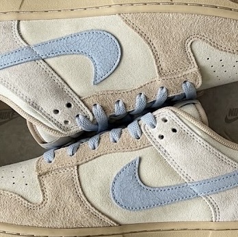 Nike Dunk Low Coconut Milk Light Armory Blue 착용 스타일
