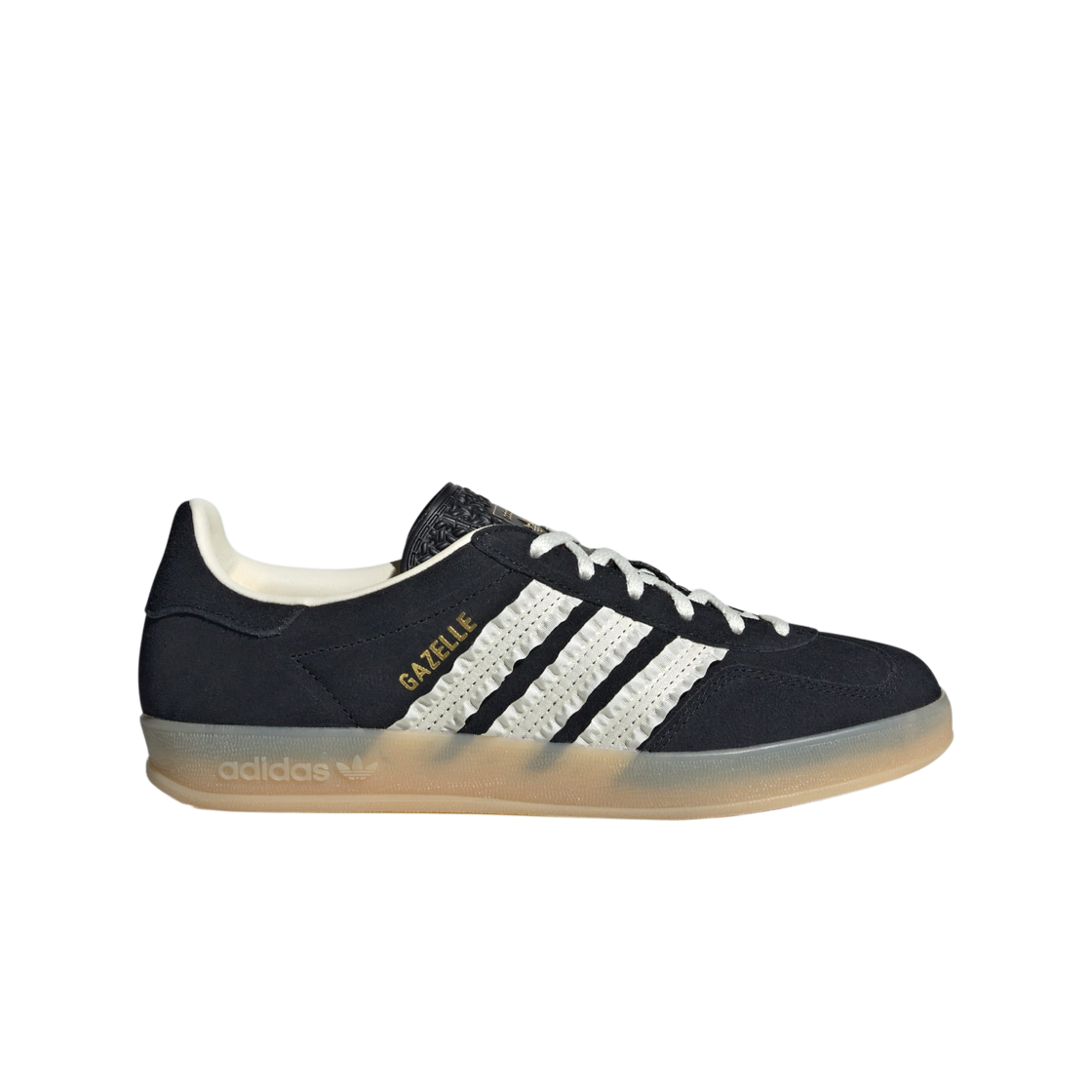 JS1412 (W) Adidas Gazelle Indoor Core Black Cream White